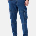6 Pocket Blue Cargo Jeans