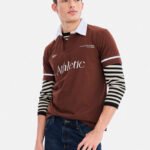 Athletic Print Polo T-Shirt